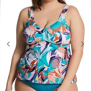 NWT Raisins Curve Plus Size Korakia Rimini Tankini Swim Top